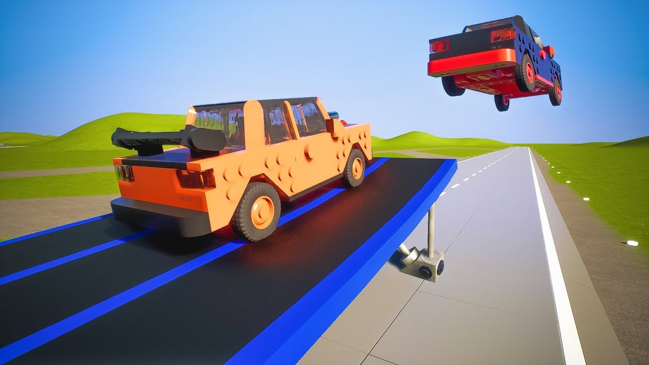 Super Smooth Ramp Softbody Car Jumps | Brick Rigs