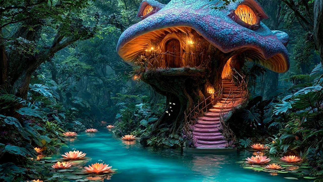 Enchanted Fungal Kingdom | Mushroom Cottage 🍄 Ethereal Fantasy Soundscape to Meditation & Healing