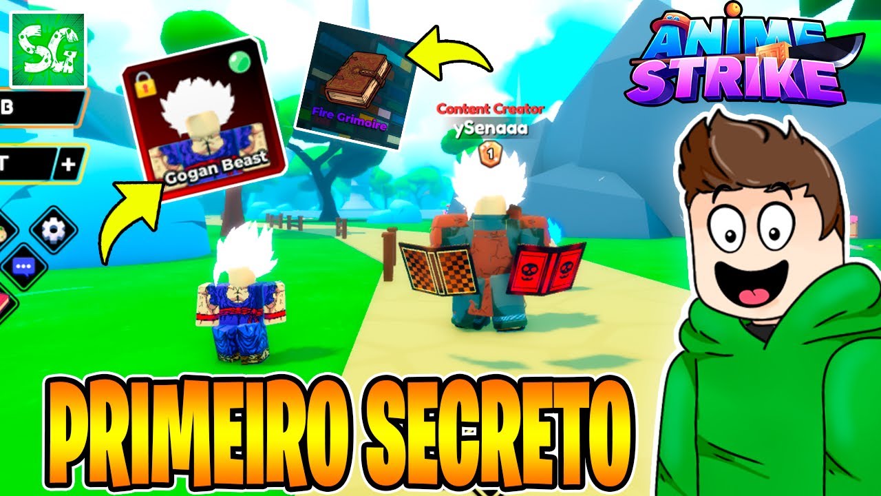 PEGUEI MEU PRIMEIRO SECRET + FICANDO MUITO FORTE E ZERANDO O ANIME STRIKE SIMULATOR!