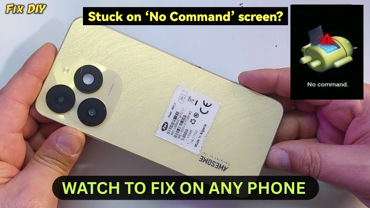 Android No Command Fix | itel A50 Recovery Mode & Hard Reset