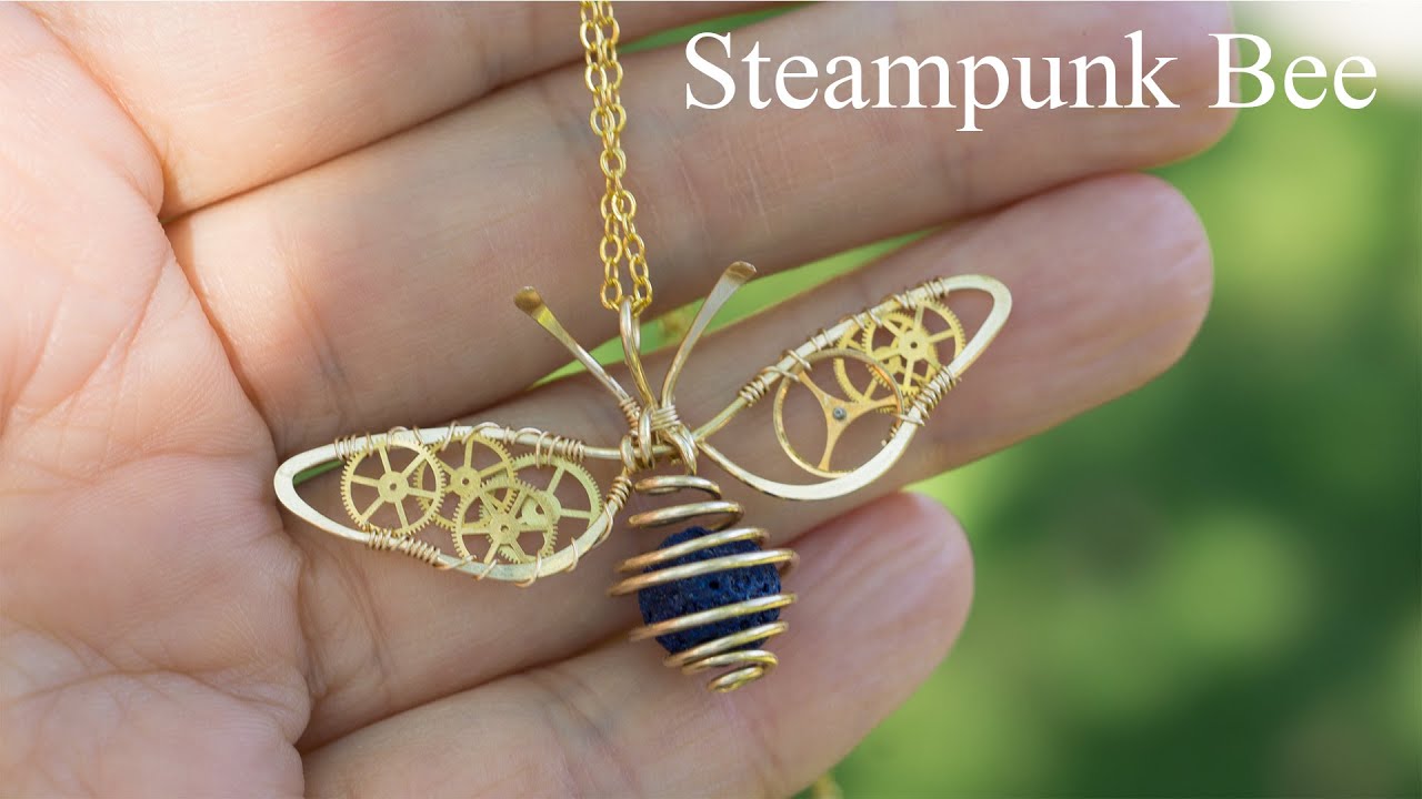 Wire Wrap Tutorial, Steampunk Bee,