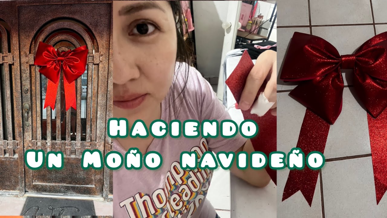 Mi primer moño Navideño. 🎄