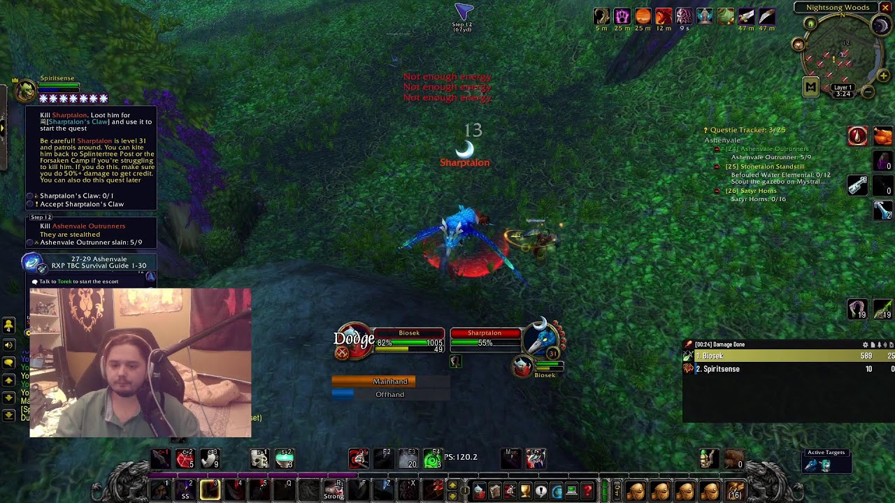 TBC HARDCORE | ROGUE LVL 21 - 30 | SERVER - DREAMSCYTHE HORDE