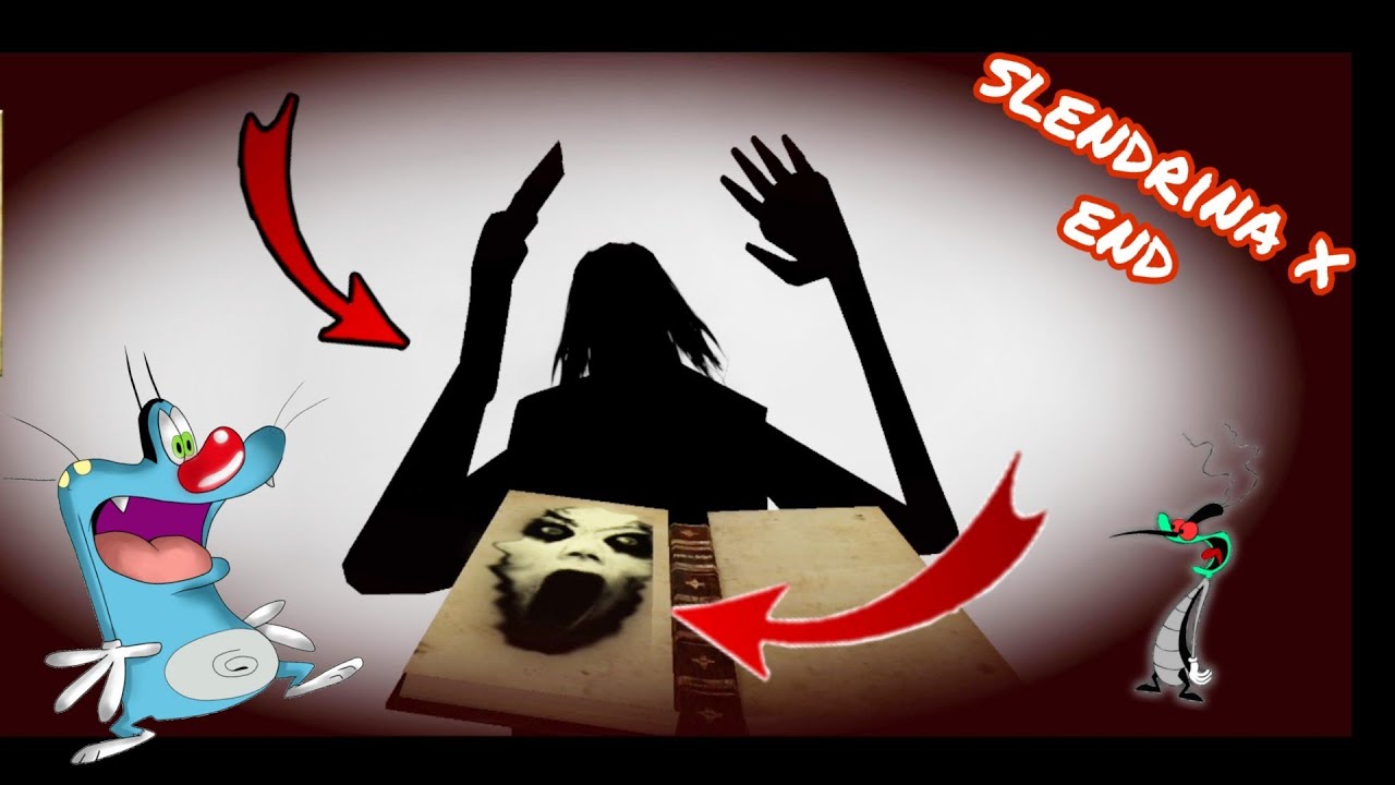imprisoned slendrina in a magical book | slendrina x part 3 end with oggy and jack voice