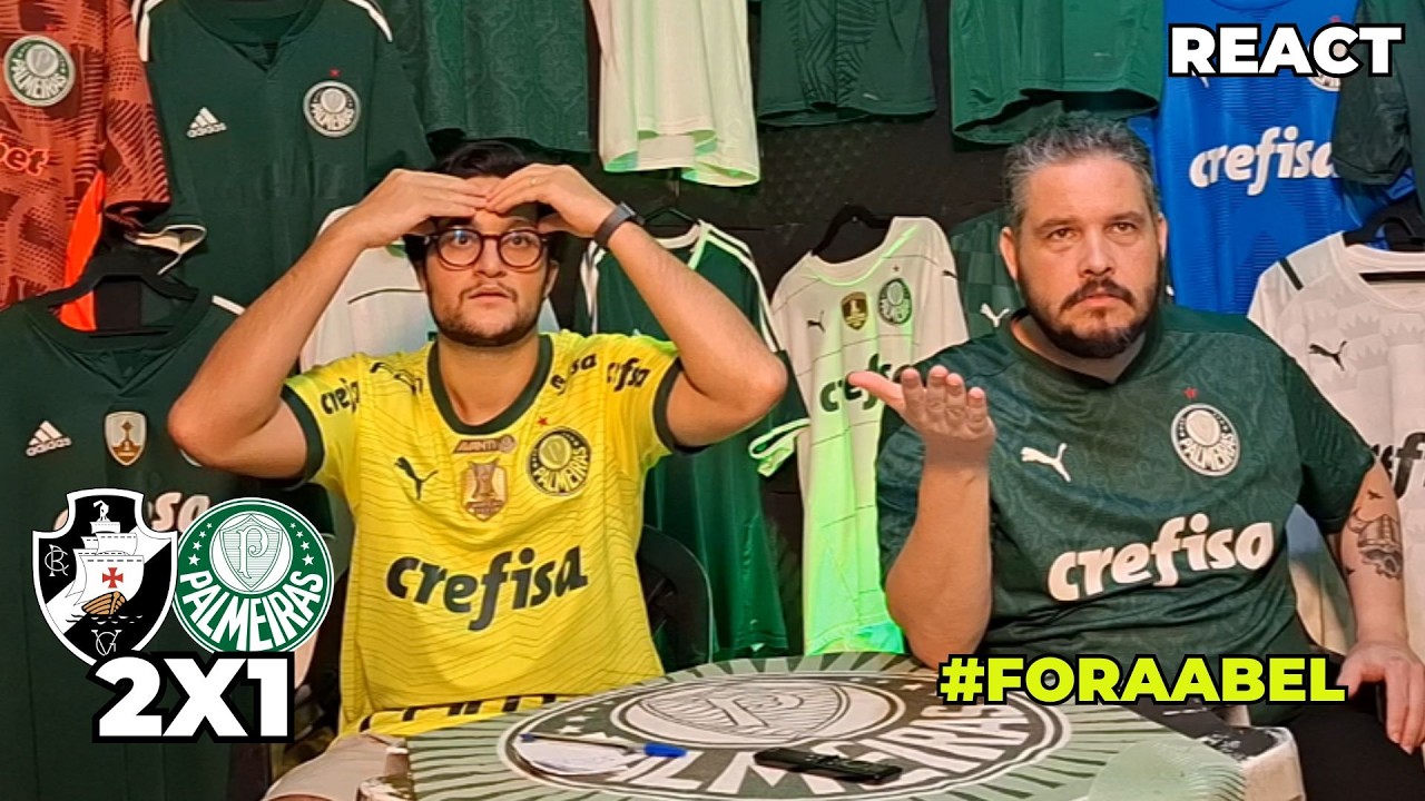 REACT VASCO 2X1 PALMEIRAS | VIRADA DOS CARAS E VAREIO DE BOLA... QUE TERROR! BRASILEIRÃO 2026