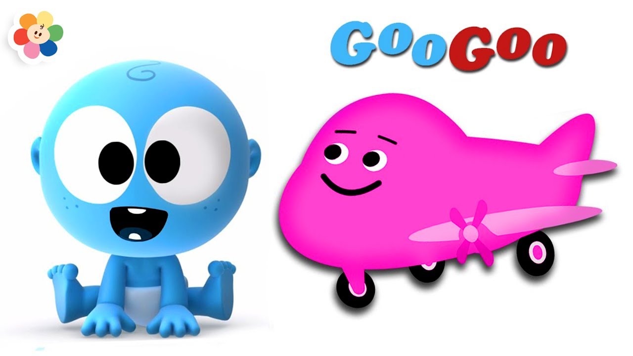 Learn Vehicles with Laughing Baby | Googoo with Airplanes & More | Learn Colors From BabyFirst TV