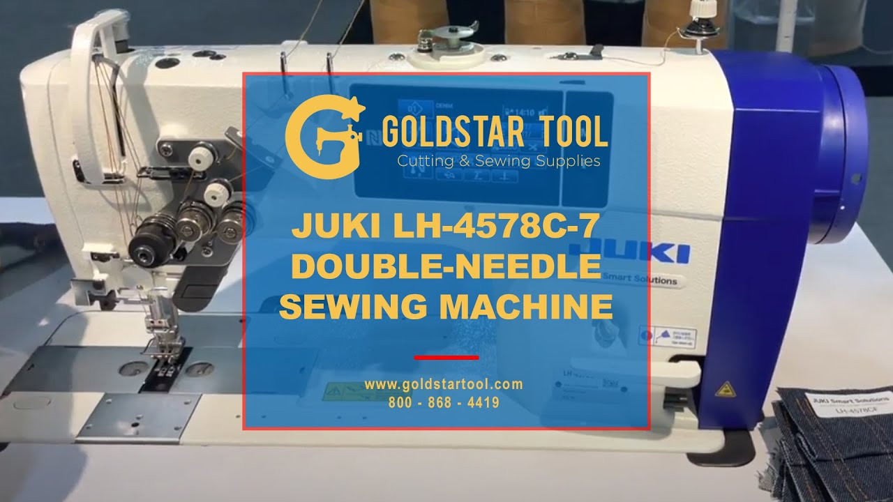 Trade Show - JUKI LH-4578C-7 Double-Needle Sewing Machine - Goldstartool.com - 800-868-4419