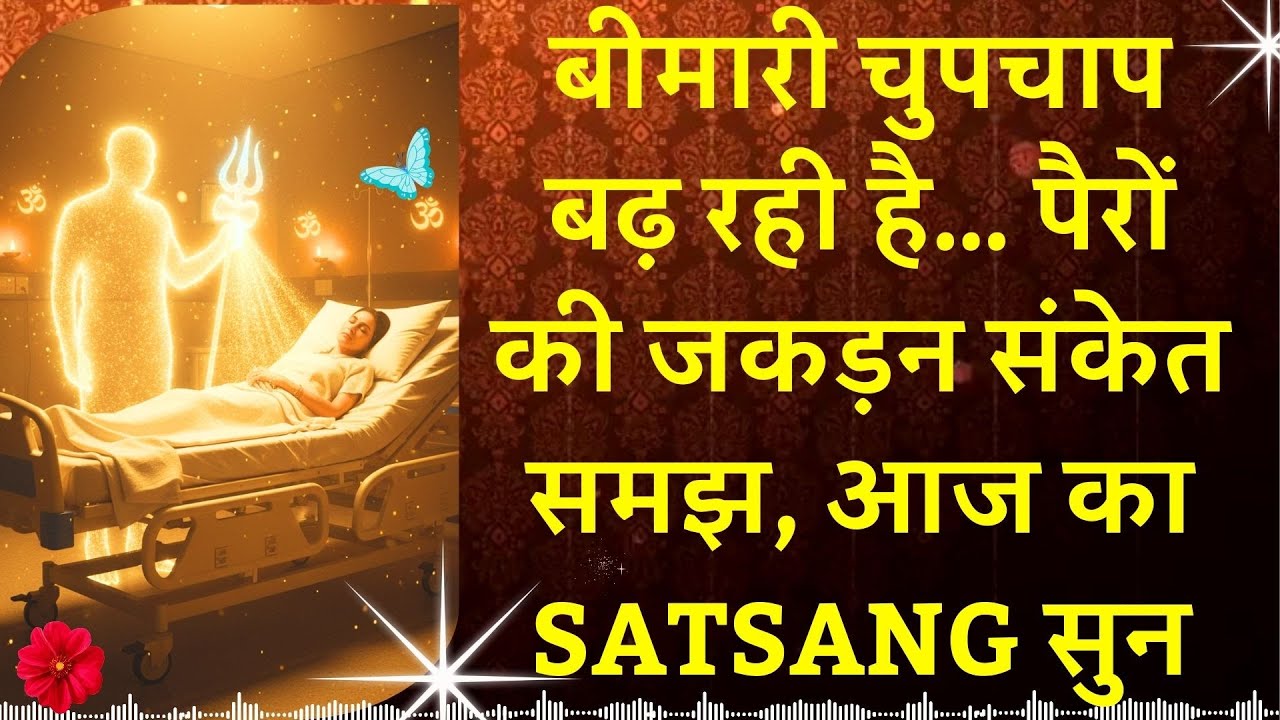 #959 बीमारी चुपचाप बढ़ रही है पैरों की जकड़न संकेत समझ, आज का Satsang सुन #gurujisatsang #blessings