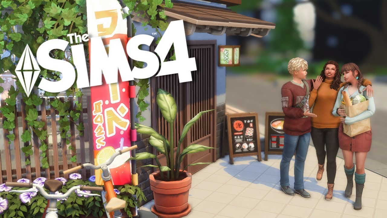 🇯🇵 Japanese Apartment + Ramen 🍜 & Sushi 🍣  Resto | Sims 4 Stop Motion