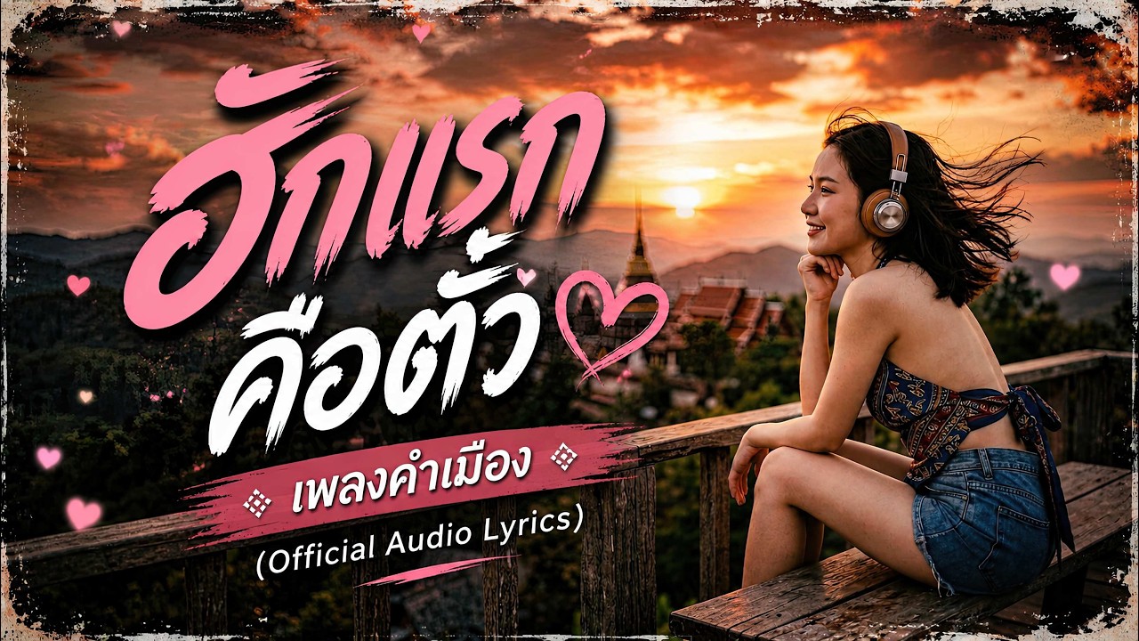 ฮักแรกคือตั๋ว 💖 เพลงคำเมือง (Official Audio Lyrics)