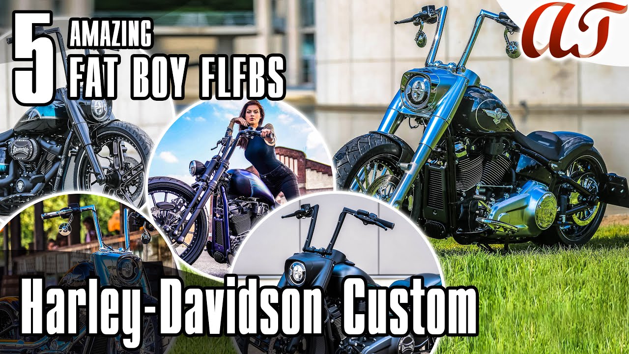 5 AMAZING Harley-Davidson FAT BOY FLFBS Custom [4K] * A&T Design