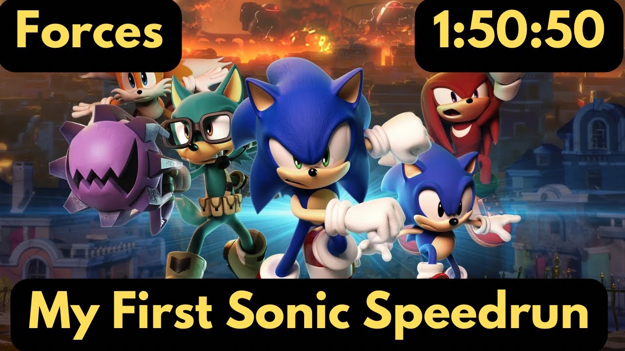 Sonic Forces Speedrun 1:50:50 No Commentary