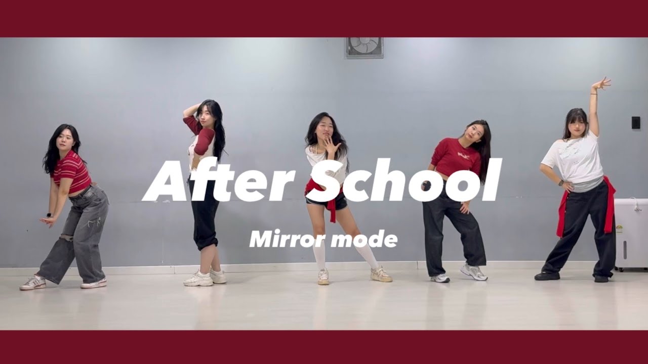 [Mirrored] after school medley🌹❤️‍🔥#애프터스쿨 #메들리 #5인버전 #5members #kpopdance #kpopcover #kpop  #dancer 