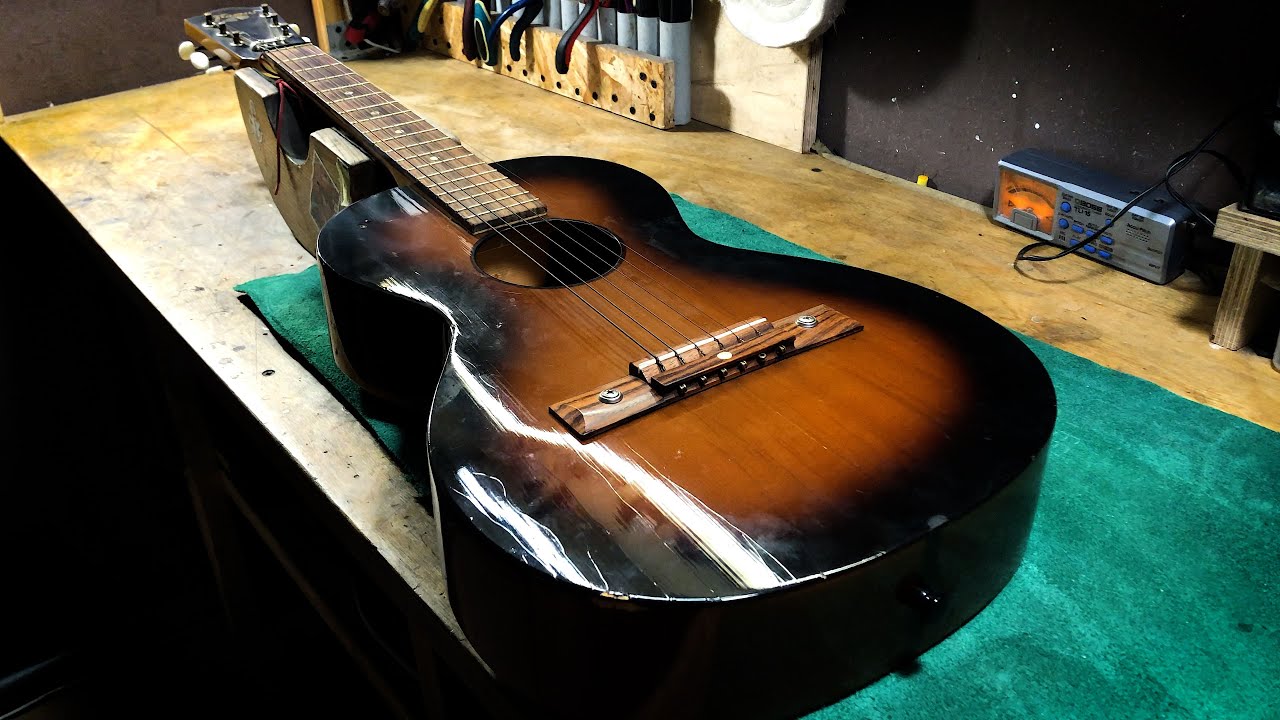 Refreting of an Old budget Acoustic Guitar