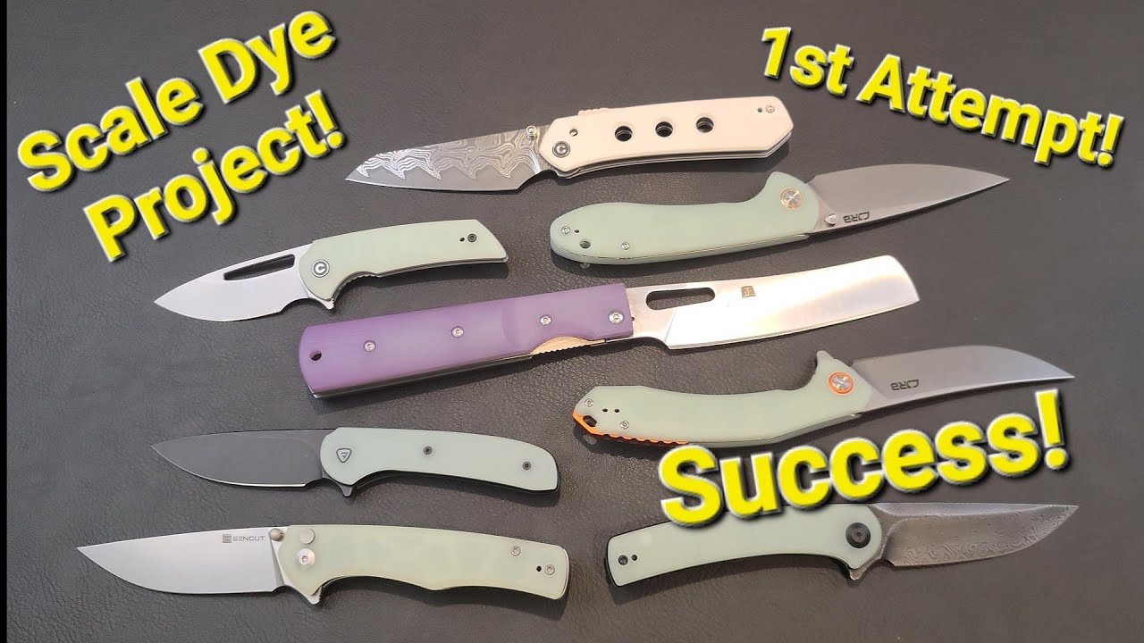 First Attempt at Handle Scale Dye Job!