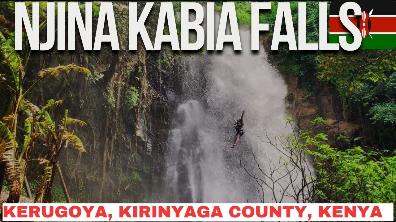 Scary Adventure In KENYA | Ghanaian Exploring Kenya | NJINA KABIA FALLS In Kirinyaga County