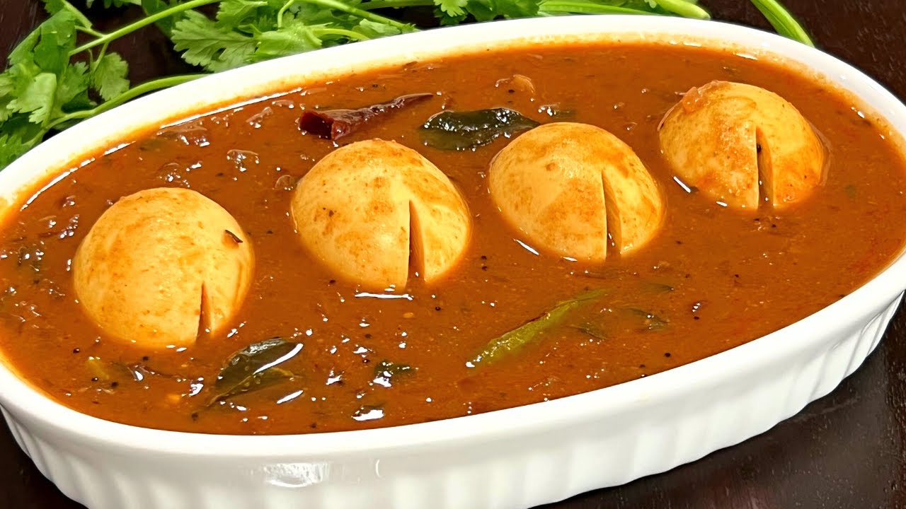 Egg Pulusu - Egg Masala Gravy-Egg Curry Recipe-Simple & Tasty Tamarind Egg Pulusu-Kodi Guddu Pulusu