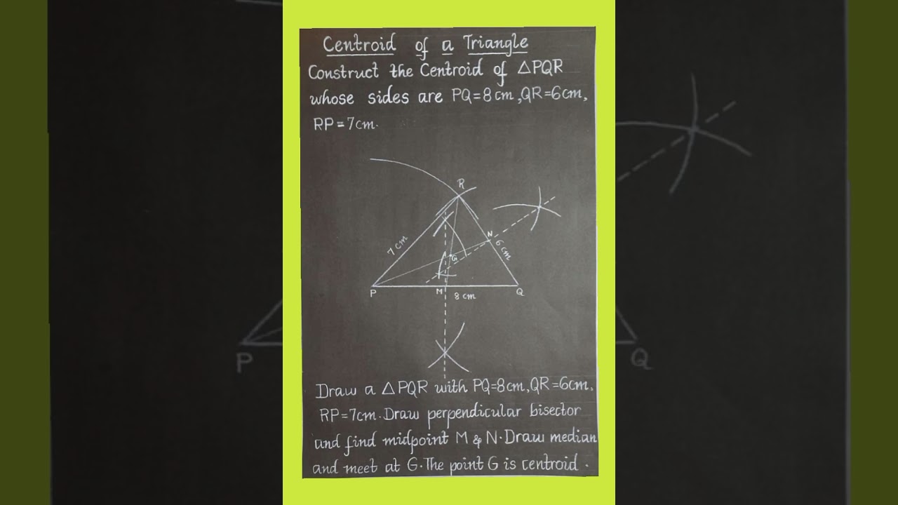 Centroid of a triangle