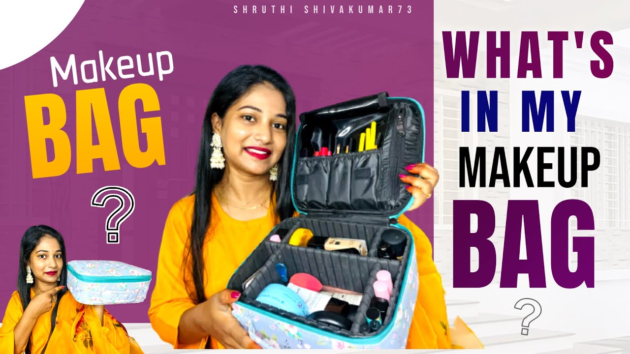 What’s in my makeup bag  💄👜?? Telugu vlogs | Shruthi Sivakumar73