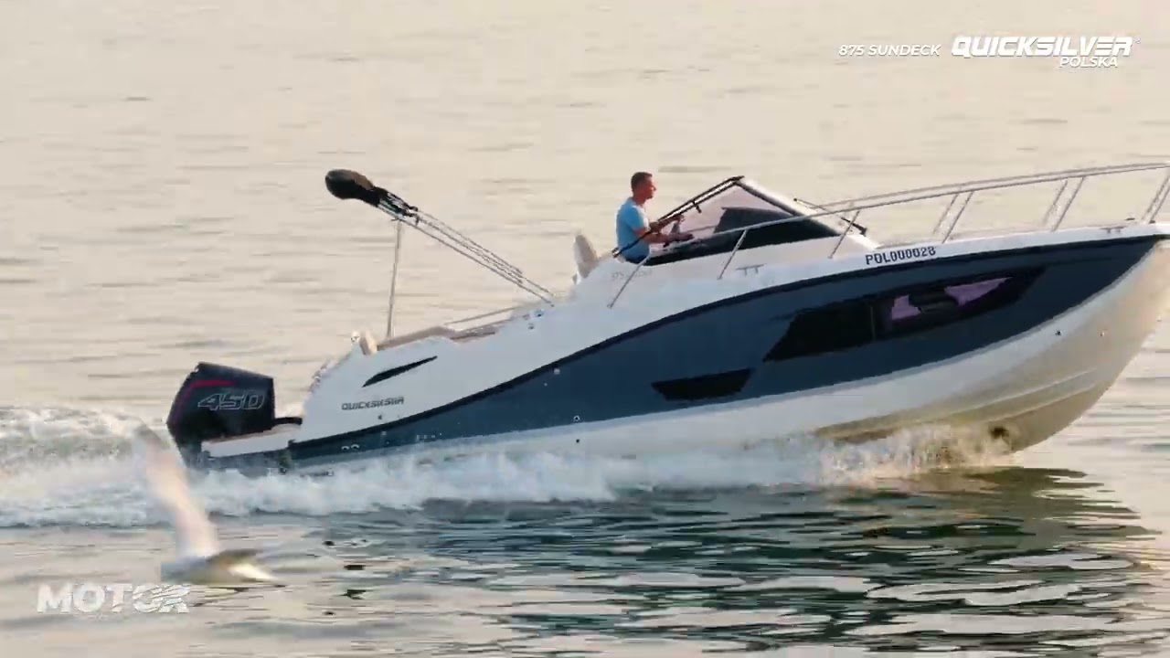 Test Quicksilver 875 Sundeck z silnikiem Mercury F450 V8 Racing