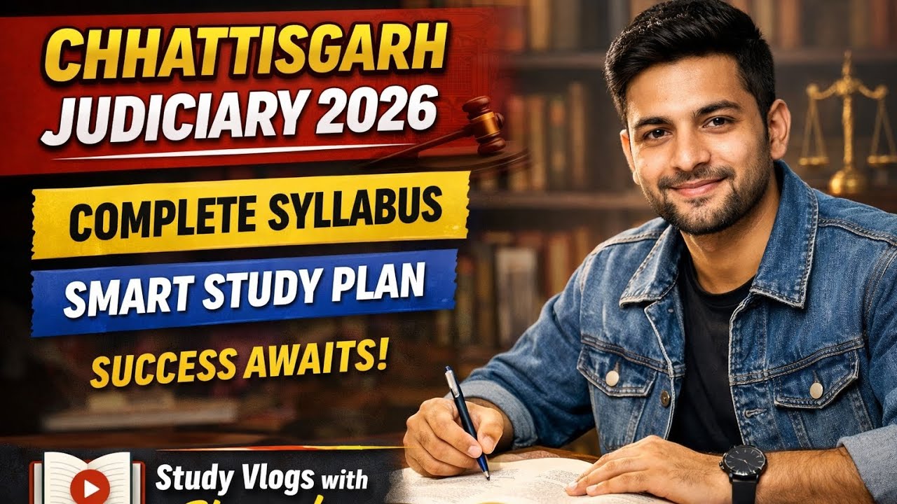 Chhattisgarh Judiciary 2026 Complete Syllabus /Smart Study Plan /#chhattisgarhciviljudgesyllabus 
