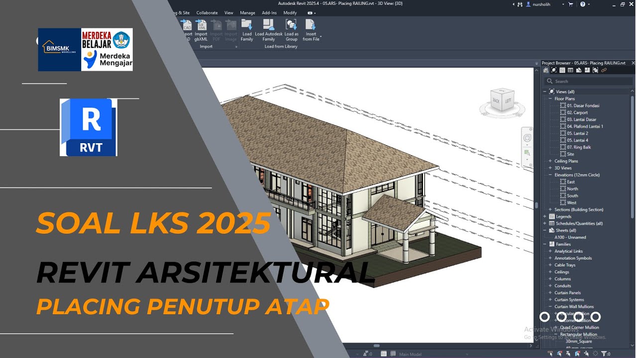 Ars. 16. Placing Penutup Atap & Kirim Tugas