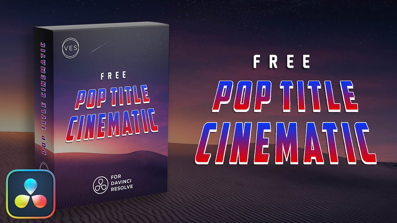 Free Pop Cinematic Title for Davinci Resolve