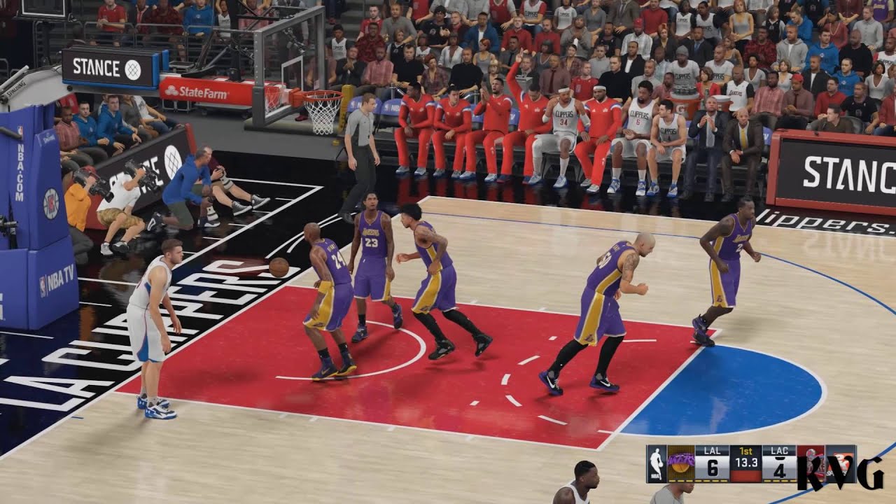 NBA 2K16 - Los Angeles Lakers vs Los Angeles Clippers Gameplay (PC HD) [1080p60FPS]