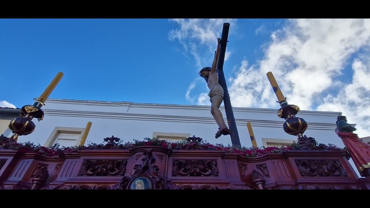 Cristo de la Buena Muerte por la plaza de la Iglesia de La Carolina, Jaén 2024
