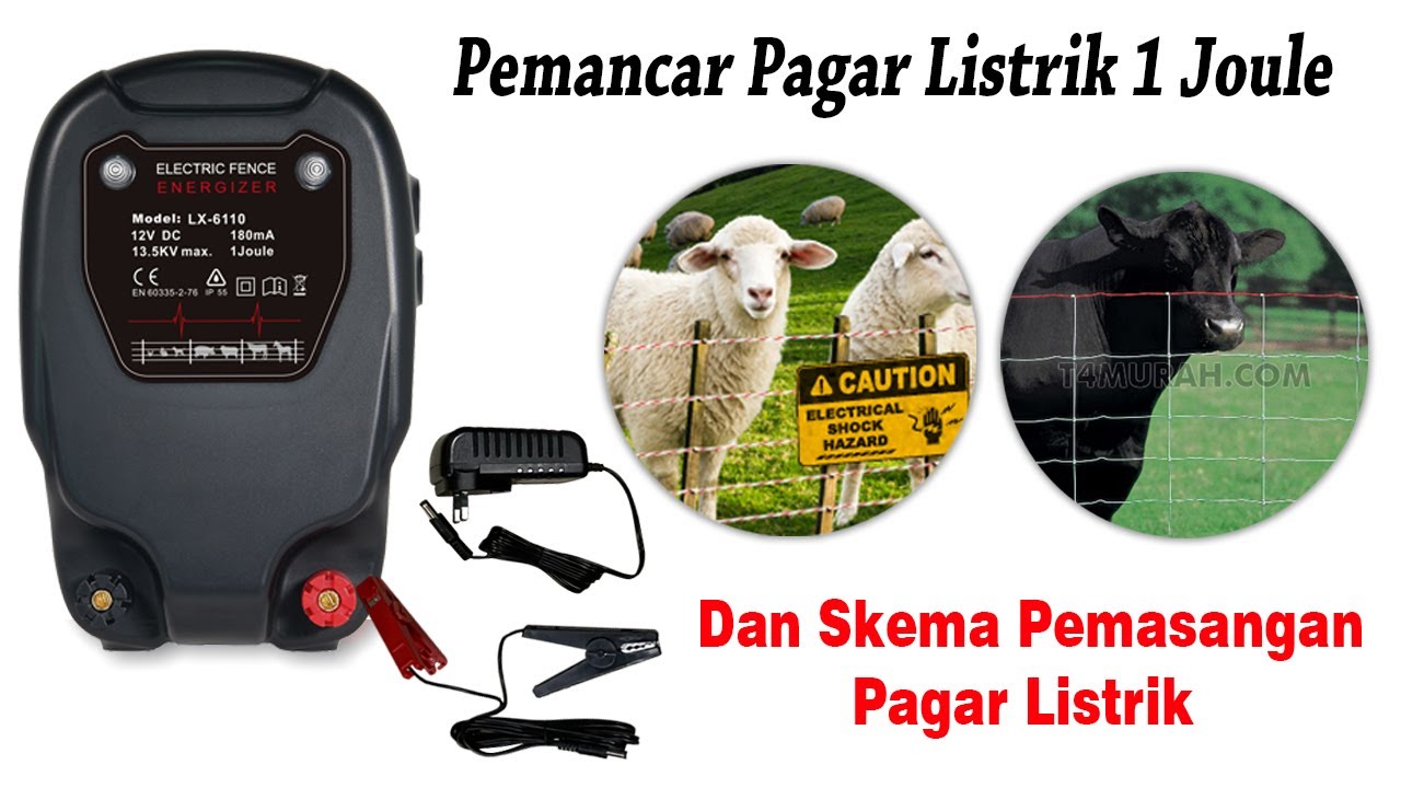 Pagar Listrik 1 Joule Untuk 5000 meter persegi Peternakan