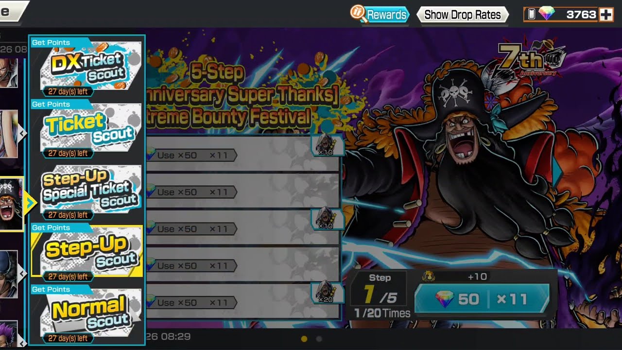 Finally! Summon Marshal D.Teach(1800 diamond😢) | One Piece Bounty Rush | OPBR