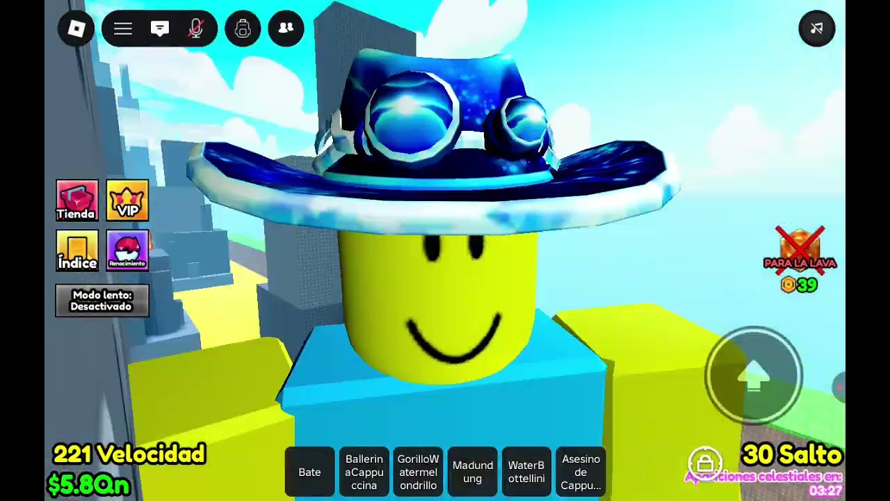 Jugando lava brainrot de chill