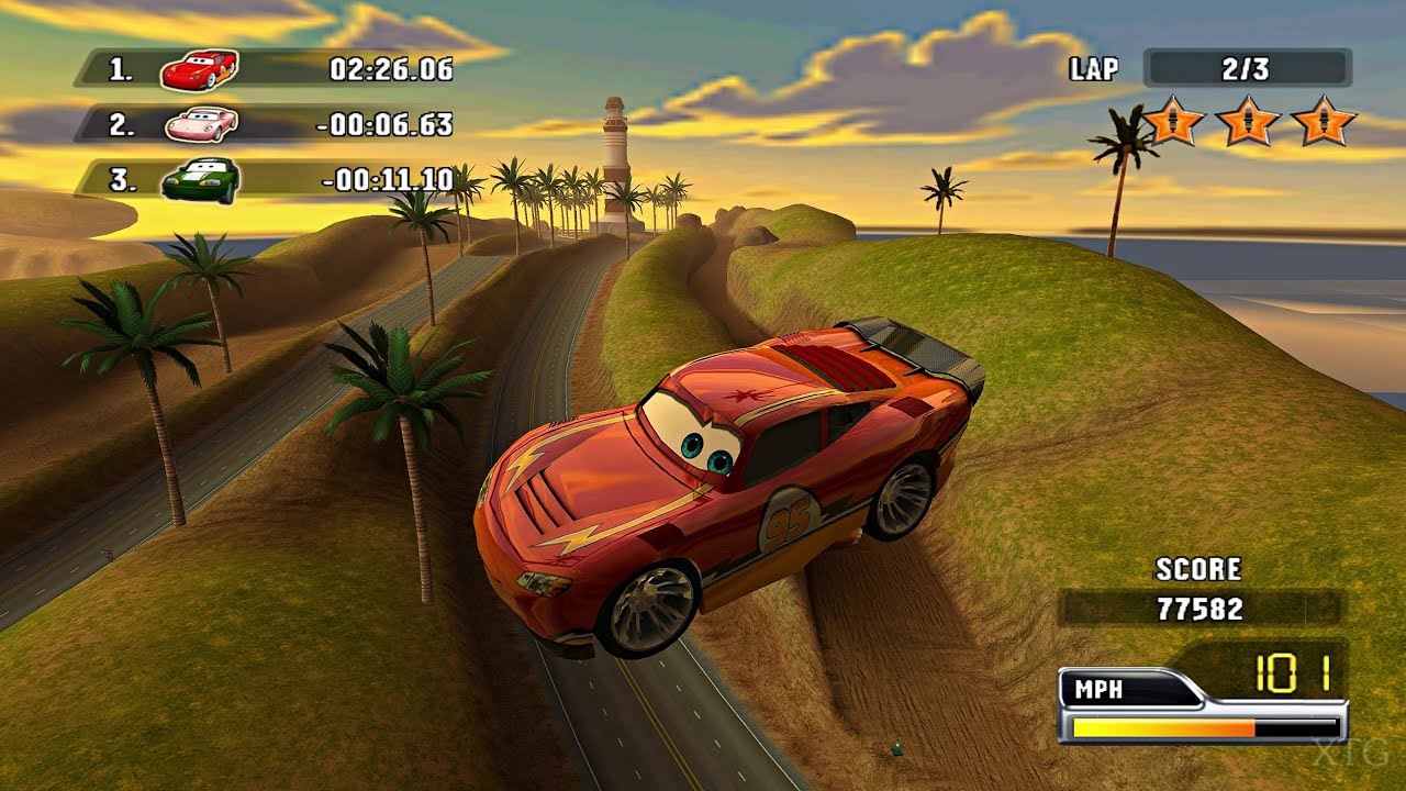 Cars: Race-O-Rama - Candice's Glam Tour PS2 Gameplay HD (PCSX2)