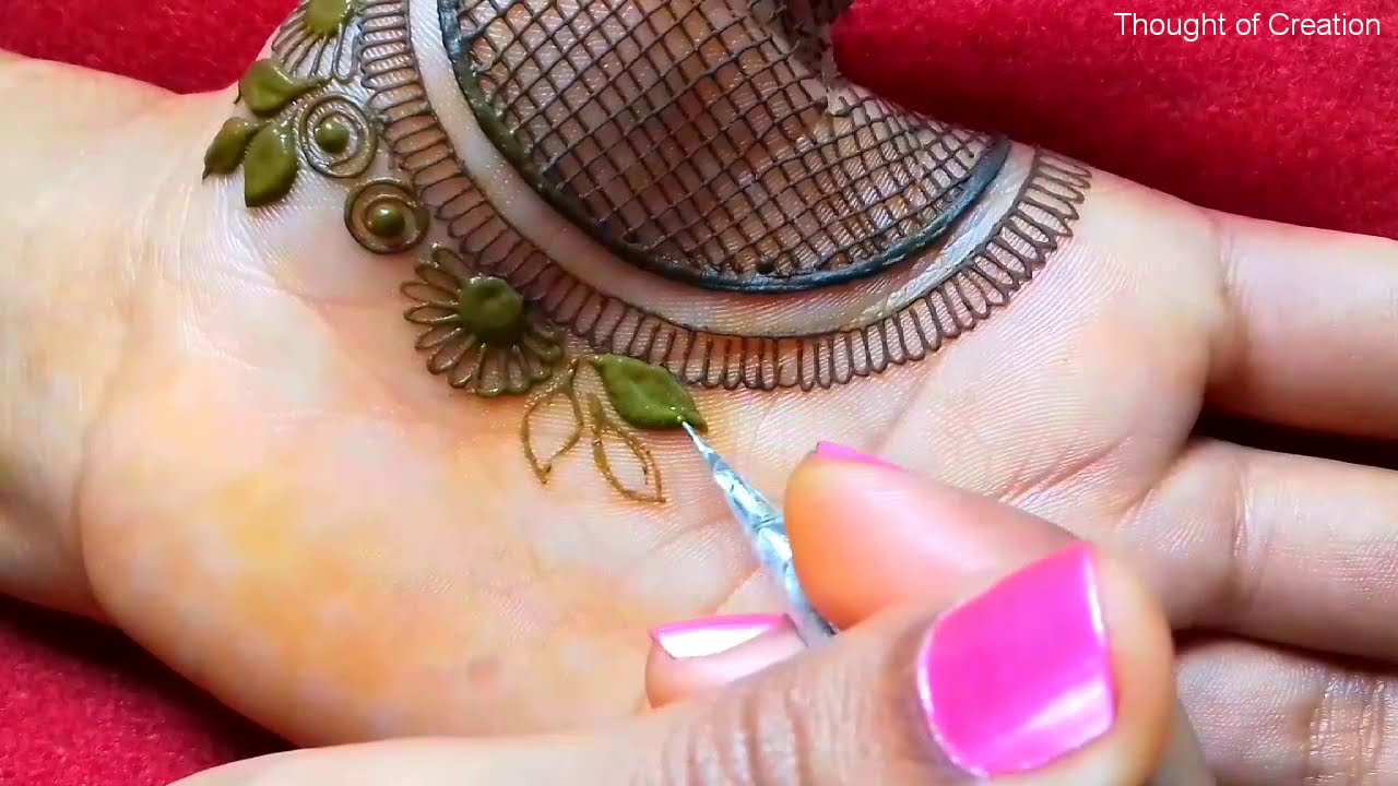 Arabic Mehndi Design for Front Hand |Thought of Creation