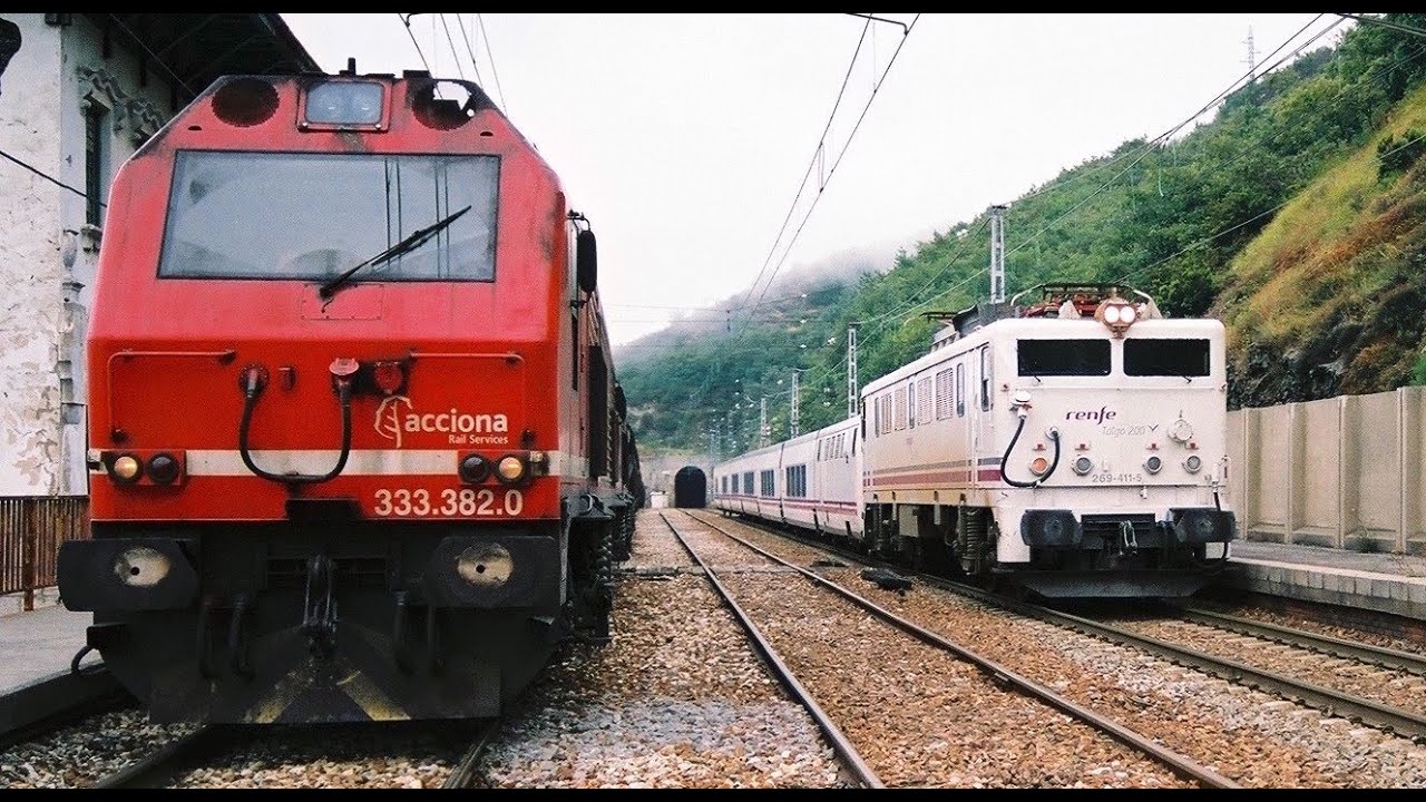 Trenes en la rampa del puerto Payares Julio 2008 recopilación de tráficos y trenes ya desaparecidos