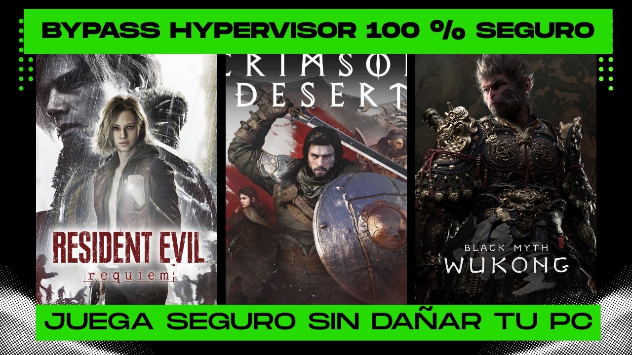 R.I.P DENUVO ☠ - INGENIERO te explica como usar el BYPASS HYPERVISOR - METODO 100 % SEGURO 🎮