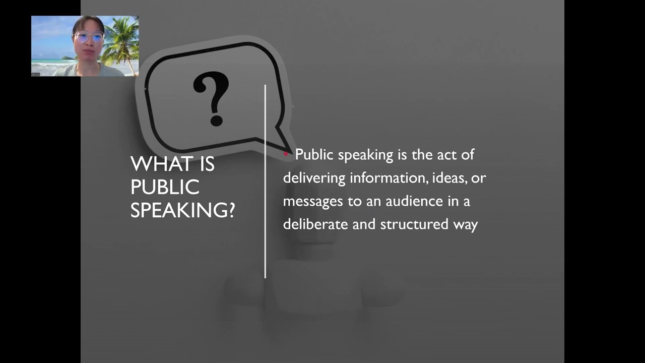 M1-1 What is public speaking