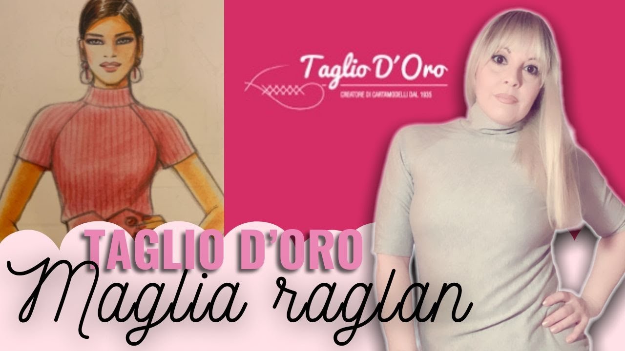 Cucire una maglia raglan con Taglio d'Oro by Cristiana Carpentieri