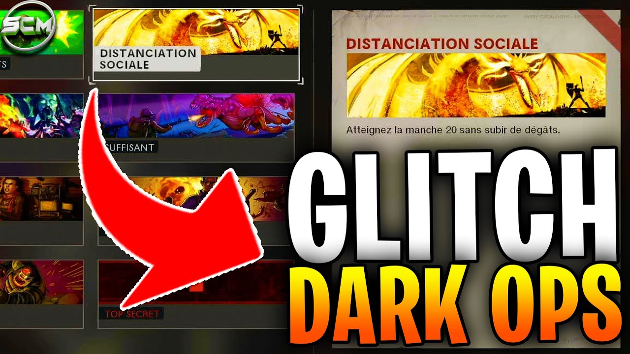GLITCH DARK OPS DISTANCIATION SOCIALE ZOMBIE COLD WAR, ASTUCE POUR DÉBLOQUER DÉFI OPÉRATION SECRÈTE