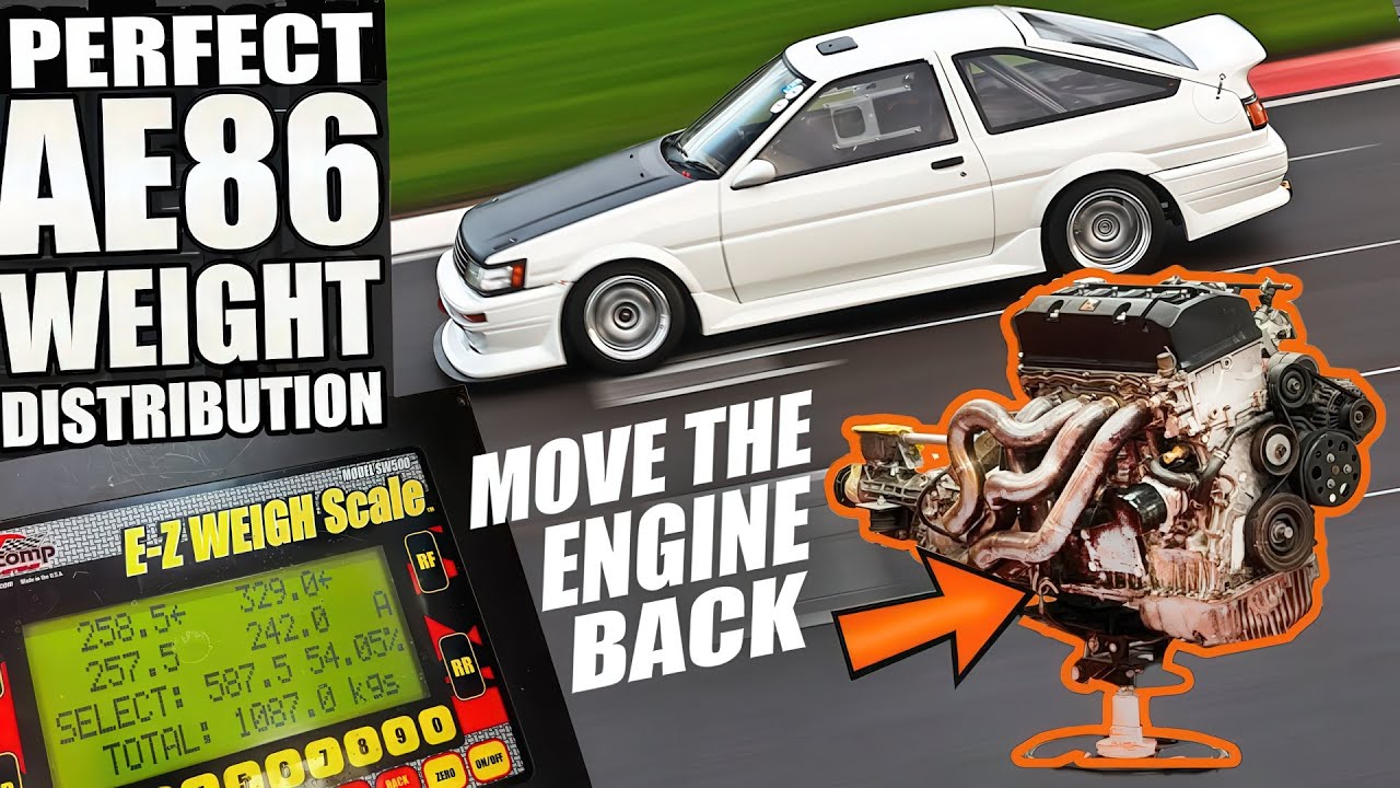 Moving the S2000 Engine Back in my AE86 Track Car for Perfect Weight Distribution