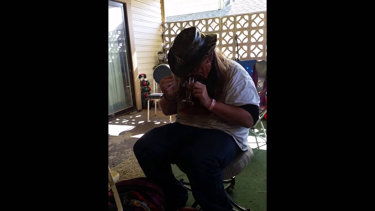 Another old dude taking a fat dab!