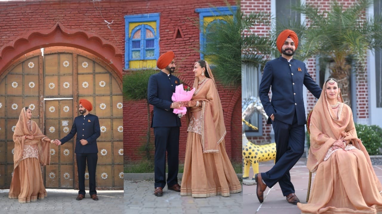 Wedding Ceremony Parwinder Singh & Kamalpreet Kaur Live by Friends photography Matti M.No 9569803806
