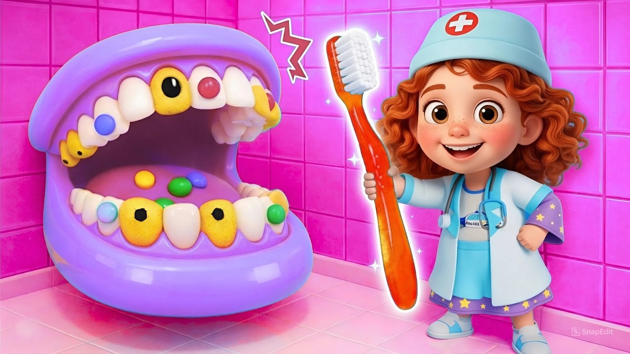Let’s Brush Our Teeth🪥Stay Healthy | Healthy Habits Song | Zela And Poki Funny Kids Songs