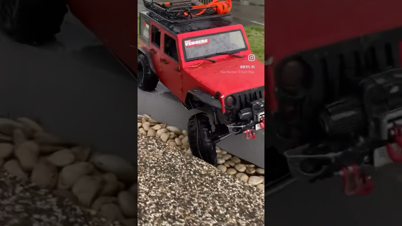 Rc offroad extreme adventure jeep rubicon 1/10 #shorts #viral #short #shortvideo