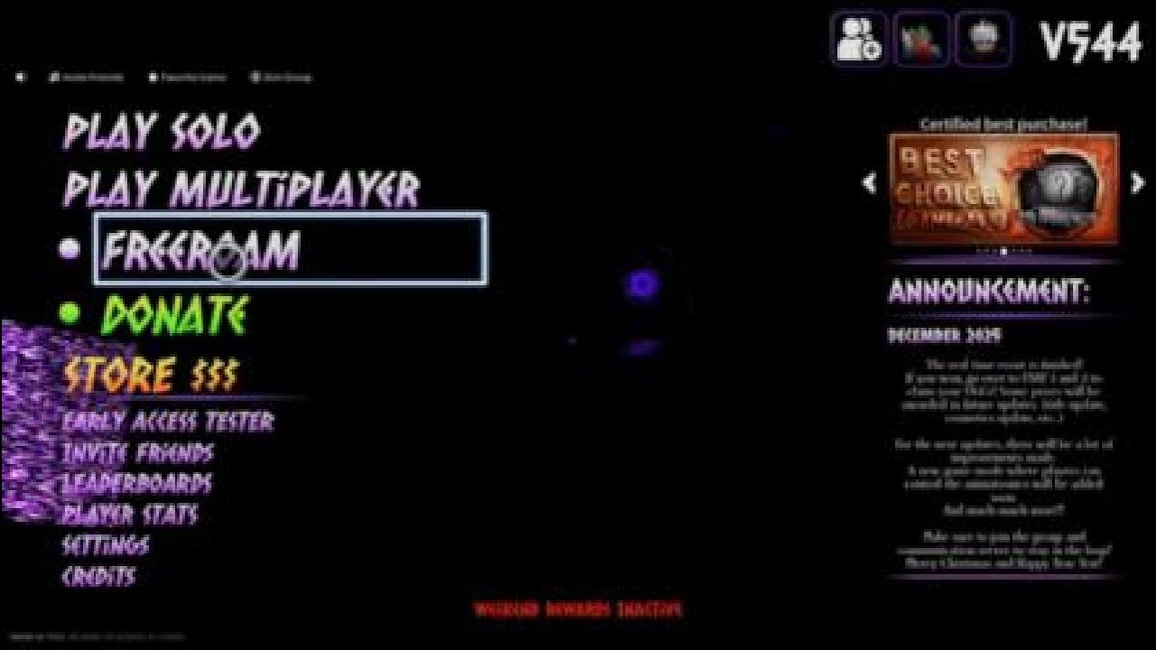 Roblox playing co op/fnaf 2