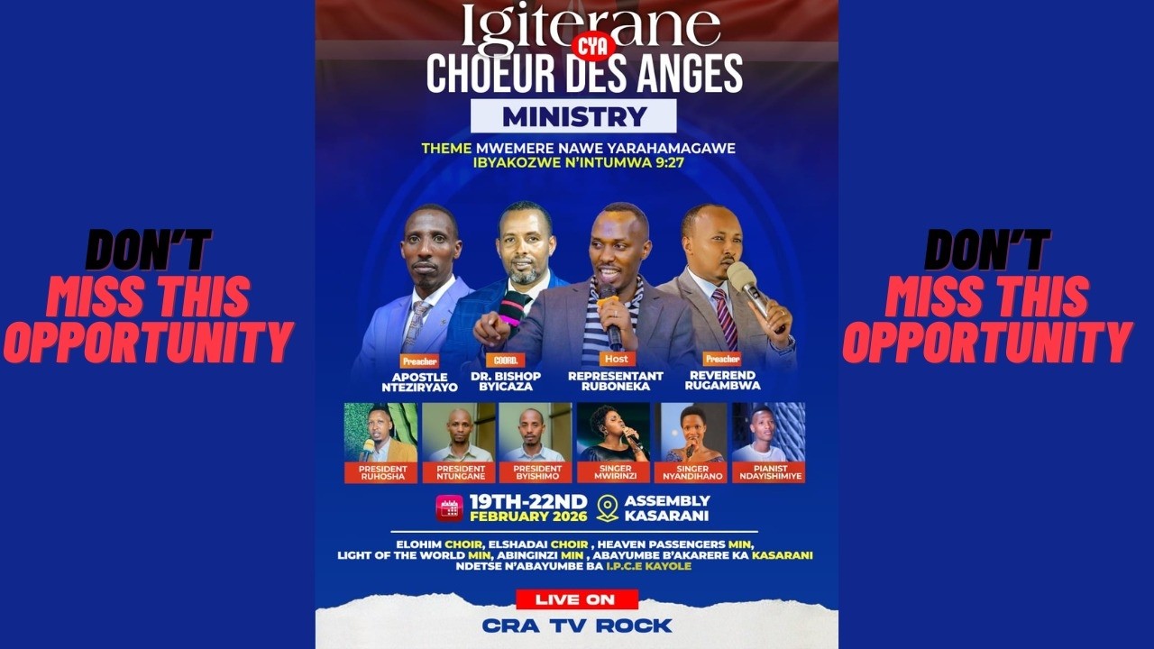 IGITERANE CYA CHOEURS DES ANGES MINISTRY  THEME MWEMERE NAMWE YARABAHAMAGAYE ACTES ̣9:27