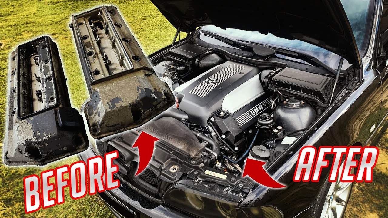 BMW E39 V8 M62TU Valve Cover Gasket Replacement & Restoration!