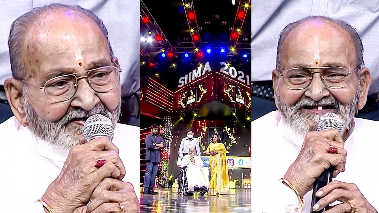 Legend K Viswanath's Heartfelt Speech Made Everyone Emotional At South Award Show | SIIMA 2021