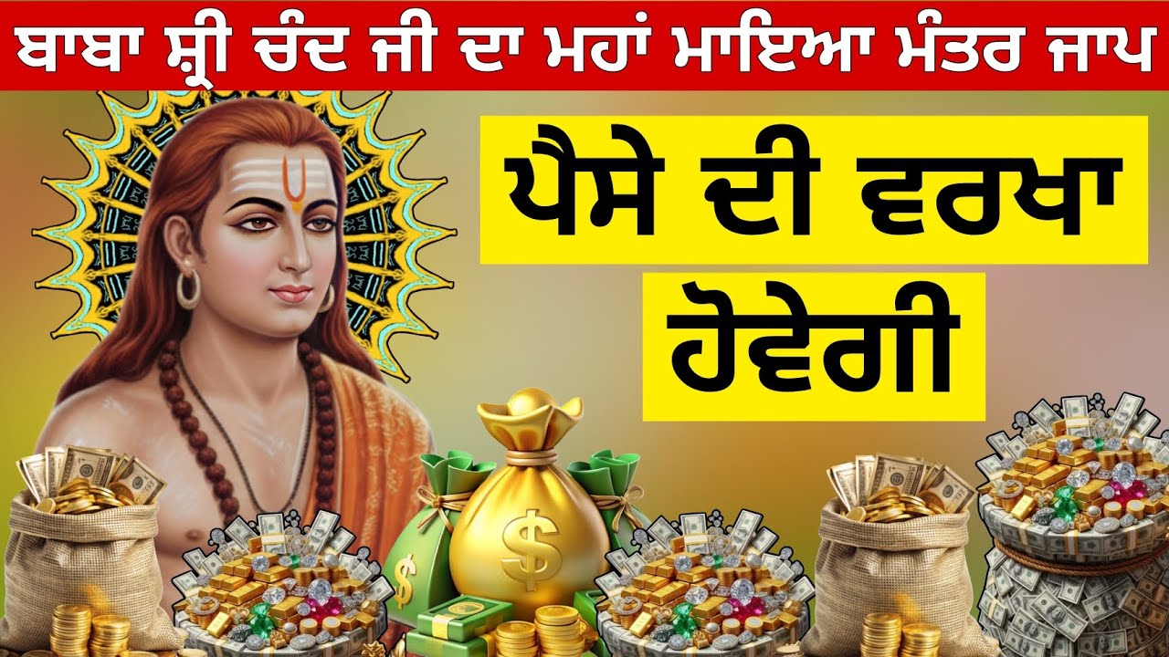 ਬਾਬਾ ਸ਼੍ਰੀ ਚੰਦ ਜੀ ਦਾ ਮਹਾਂ ਮਾਇਆ ਮੰਤਰ ਜਾਪ ਪੈਸੇ ਦੀ ਵਰਖਾ ਹੋਵੇਗੀ ਇੱਕ ਵਾਰ ਜਰੂਰ ਸੁਣੋ @Rajdeepkaur-r5y 