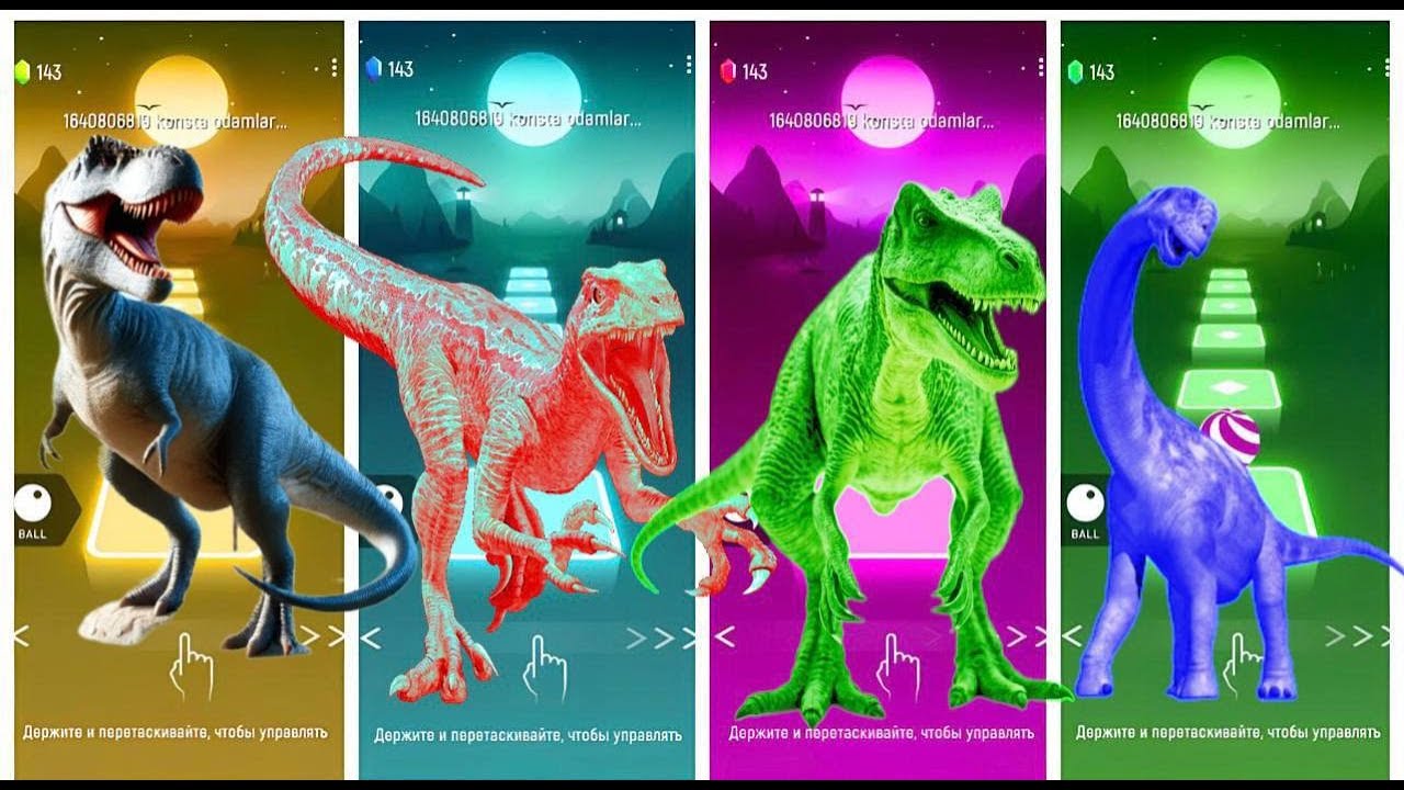 🦖 Godzilla King 👑 VS Godzilla Atomic Breath 💥 | Tiles Hop EDM Rush 🎶🔥